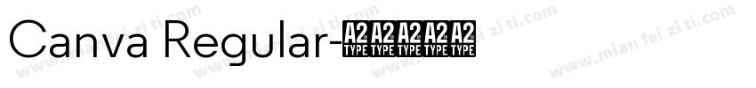 Canva Regular字体转换